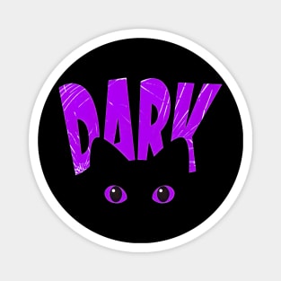 Dark cat magic Halloween spooky vibes Magnet